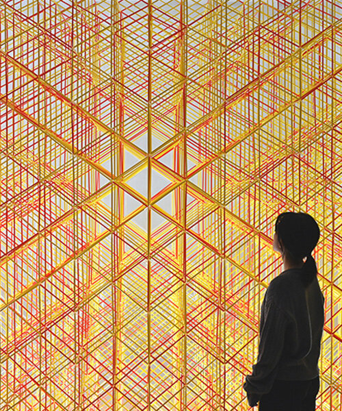 41,415 plastic straws compose colorful, modular installation by A+U lab in korea