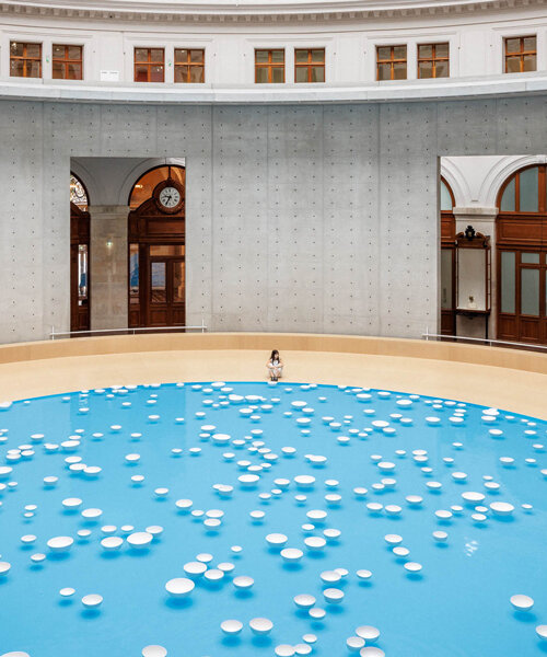 céleste boursier-mougenot turns bourse de commerce into immersive aquatic soundscape