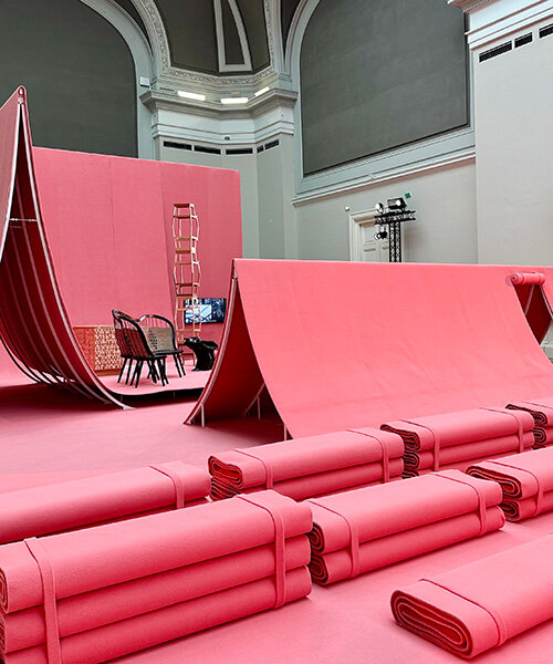 centre pompidou installs interactive pink 'fun palace' pop-up in paris